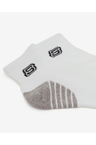 Skechers 3'lü Unisex Yarım Taban Destekli Quarter Crew Çorap Unisex Beyaz Çorap S119435-107 Beyaz