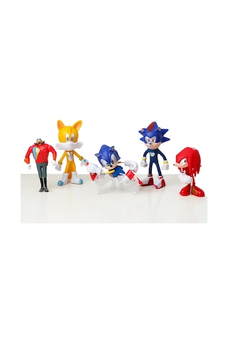 Sonic Boom Werehog Doctor Eggman Miles Tails Sonic Hedgehog Knuckles 5li Karakter Figür Oyuncak Seti