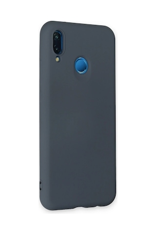 Newface - 553 - Huawei P20 Lite Kılıf Nano İçi Kadife Silikon - Spt-gld - - Gri
