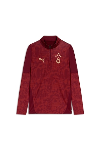 Puma Galatasaray Erkek Antrenman Fermuarlı Üst 782887 03 KIrmızı