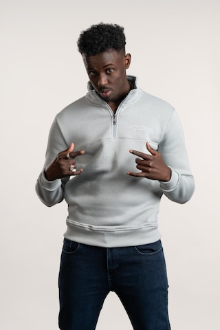 Fbı Fermuarlı Dik Yaka 3 İplik İçi Şardonlu Slimfit Sweatshirt Mint