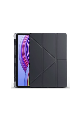 Nourthkiingdom Poco Pad Kılıf Nrtk Tri Folding Kalem Bölmeli Standlı Kılıf - Mor Diğer