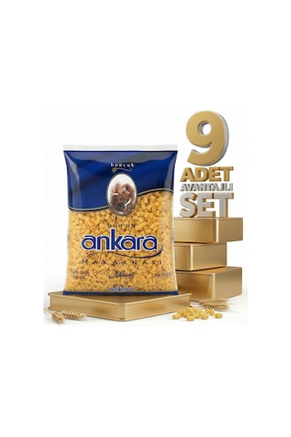 Ankara Boncuk Makarna 9x500 Gr