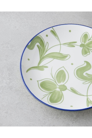 English Home Plantopia Porselen Pasta Tabağı 15 Cm Beyaz - Lacivert Beyaz - Lacivert