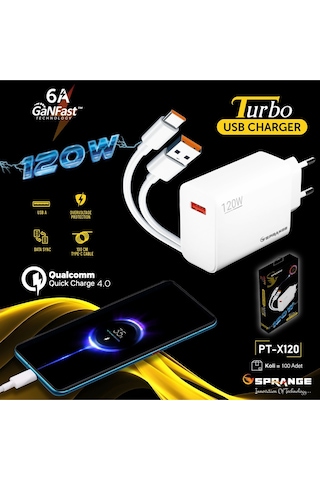 120w Ultra Hızlı Type-c Şarj Aleti Usb To Type-c