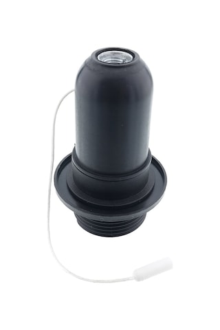 Tek-iş Duy E-27 Ipli Siyah Duy E27