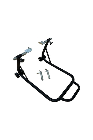 Motosiklet Kaldırma Sehbası Çift Aparatlı Üniversal Siyah Paddock Stand