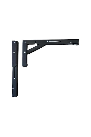 Mandallı Katlanabilir Masa Konsolu 1 Çift Siyah 40cm Çok Renkli