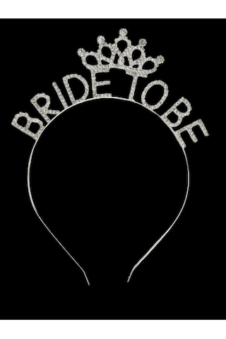 Bride To Be Metal Kristal Taşlı Taç Bekarlığa Veda Nedime Tacı Çok Renkli
