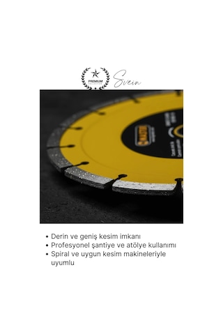 Mermerkesici 180 Mm Soketli Elmas Beton Kesme Diski Profesyonel Mermer Seramik Taş Fayans Granit