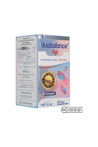 Nbt Duobalance Hp Probiyotik 30 Kapsül