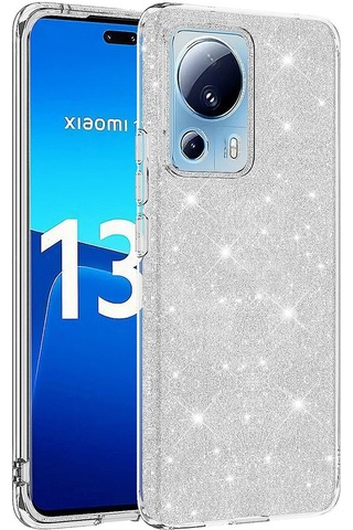 Xiaomi Mi 13 Lite Kılıf Zore Shining Simli Silikon Kılıf