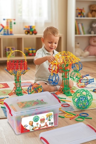 240 Parça 3 Boyutlu Eğitici Yapı Blokları Zeka Geliştirici Puzzle Seti