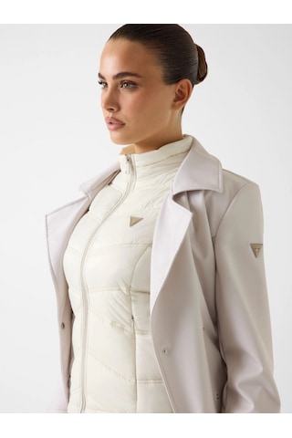 Guess Diletta 2'si 1 Arada Kadın Krem Trençkot W6rl53wl942-g9b8 Mavi
