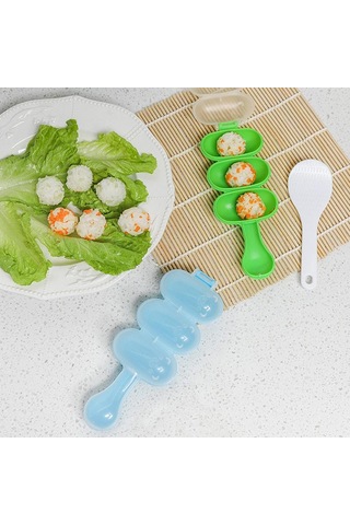 Pirinç Topu Çalkalayıcı Kendin Yap Pirinç Topu Yapıcı Çalkalayıcılar Öğle Yemeği Yapıcı Kalıp Onigiri Kalıbı Suşi Köfte 3 Eşit Top Şeklinde Mutfak Aletleri Pirinç Pembe