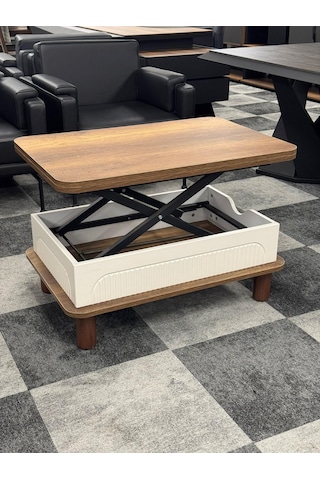 Bohem Membran Akıllı Sehpa Barok Ceviz