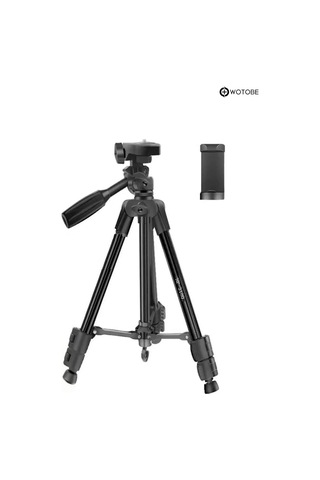 360 Derece Ayarlanabilir 1.36 Metre Kumandalı Telefon Kamera Uyumlu Sabitleyici Tripod