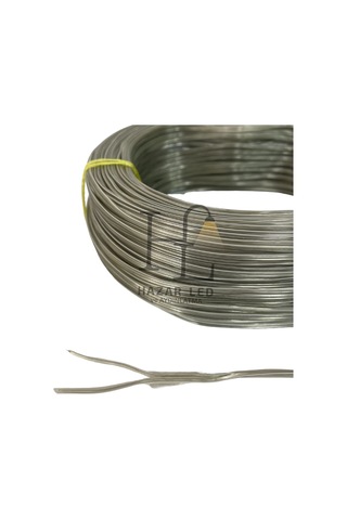 2 Pin Jst Elektrik Kablosu 2'li Şerit Led Kablo 2x0,22mm Şeffaf Kalaylı %100 Bakır Kordon Kablo 100m