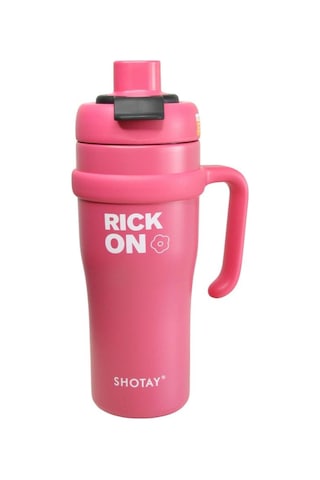 Shotay St-8919 Çift Kullanım Pipetli/rahat İçim Fuşya 1000ml Çelik Termos Diğer