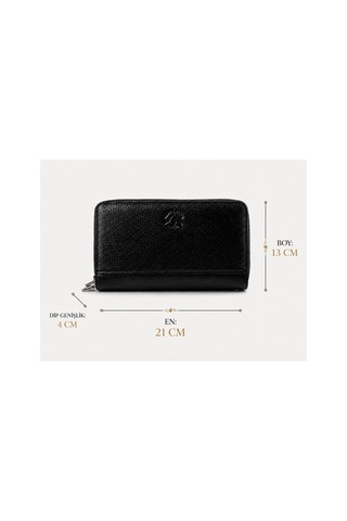 Alphaclub Bag Erkek Hakiki Deri Siyah Çok Bölmeli El Çantası