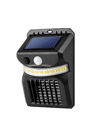 Moly Türk Güneş Enerjili Sinek Öldürücü Duvar Lambası: Hareket Sensörlü, Çok Fonksiyonlu, Beyaz-sarı-mor Işık