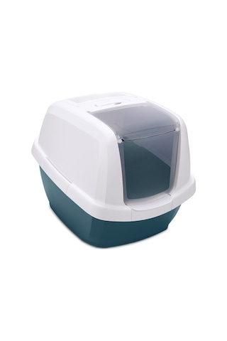 Imac - 375 - Maddy Kapalı Kedi Tuvaleti Petrol - Csmo-tex - Mavisi 65x47,5x47,5cm