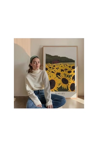 Manzara Çerçevesiz Poster, Modern Dekoratif Çerçevesiz Poster, Tablo, Tuscany, 40 X 50