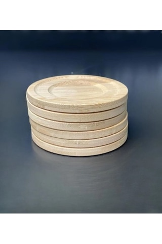 Bambu 6 Lı Çay Bardağı Altlığı -bardak Altlığı Bambu