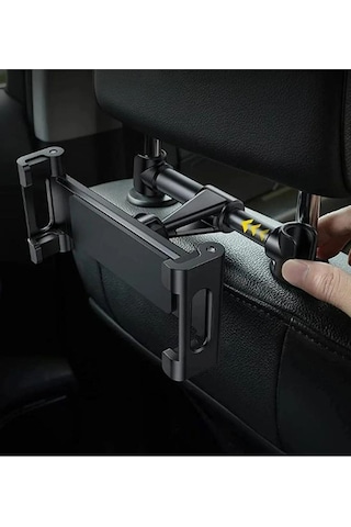 Araba Koltuk Arkası Tablet Telefon Tutucu Araç İçi Tablet Telefon Tutacağı Telefon Araç İçi Tutacak Siyah