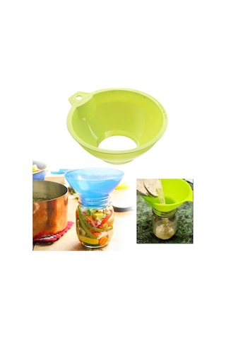 Periboia Kavanoz Hunisi - Konserve Reçel Hunisi Geniş Ağızlı Karışık Renkli