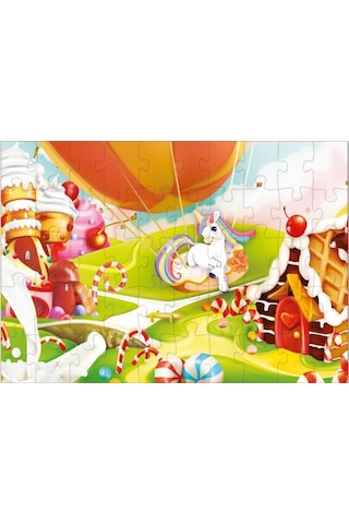 Star Puzzle 2x50 Parça Çocuk Puzzle - Şeker Diyarı 1 Adet