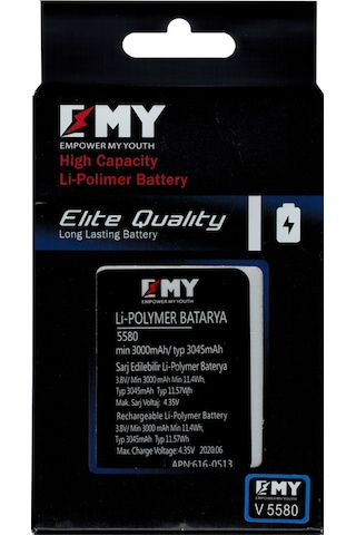 Vestel Venus V3 5580 Uyumlu Emy Batarya
