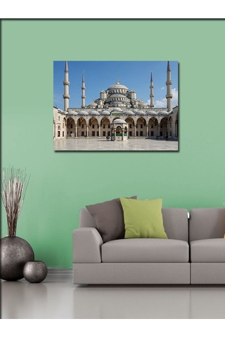 Kanvas Tablo Mavi Cami Ve Gökyüzü