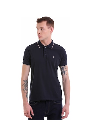 Hatemoğlu Lacivertvert Regular Fit Düz 100% Pamuklu Polo Yaka Tişört 35361023C Lacivert