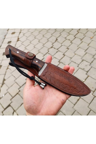 B. C Bushcraft Kamp Bıçağı N04 Kahverengi