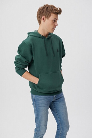 Mavi M065809-71580-fw Kapüşonlu Sweatshırt Derin Orman Yeşi Erkek Sweatshirt M065809-71580-R10842 Yeşil