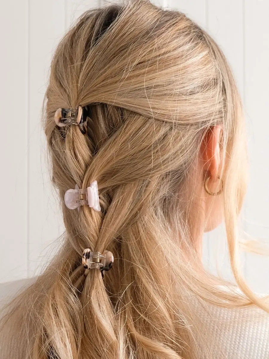 İnvisibobble Mini Sac Kepçeli Toka Clıpstar Petit Four, 4 Adet. 170505543 Pembe Şampanya