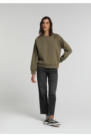 Colin's Colins Regular Fit Yuvarlak Yaka Düz Kadın Yeşil Sweatshirt Cl1081497 Q1.v2 Kha Haki