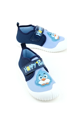 Gezer Yazlık Erkek Çocuk Keten Happy Bird Cırt Cırtlı Ayarlanabilir Ayakkabı Ga2ypm.03342.00.2a2.0a Mavi