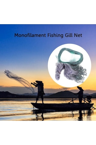 Novahub 1.8mm 30m 30mm Ağ Açıklıklı Tek Katmanlı Balık Ağı, Uzun Ömürlü