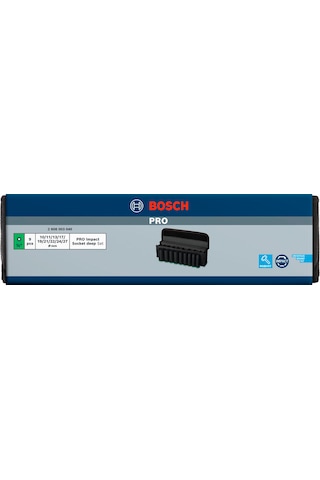 Bosch Pro Impact Lokma Seti 1/2 İnç Derin 10-27mm 9 Ad - 2608003040