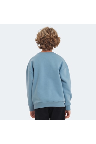 Slazenger LOGAN Çocuk Mavi Sweatshirt