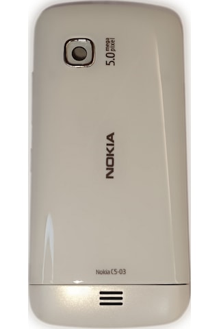 Nokia C5-03 Kasa Kapak Tuş Takımı C5-03 Uyumlu Beyaz Renk Orta Ka