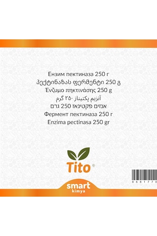 Pektinaz Enzimi 250 G