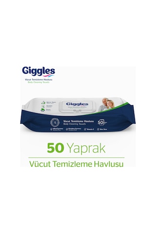 Giggles Perine Vücut Temizleme Havlusu 50'Li