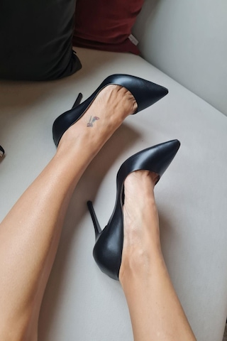 001 200 Topukla Kadın 10 Cm Topuklu Klasik Sivri Burun Stiletto 001