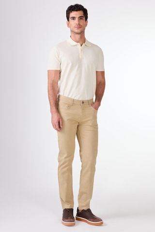 Dufy Vizon 5 Cep Düz Renk Slim Fit Erkek Pantolon Vizon