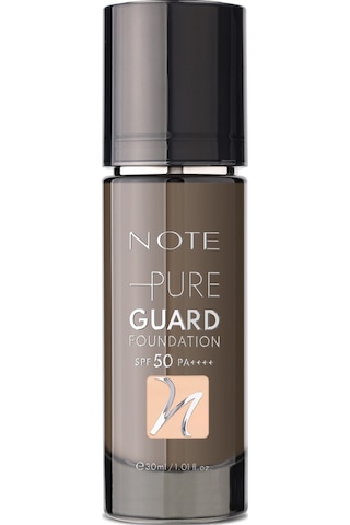 Note Pure Guard Foundation 100 Glowing Beige Spf 50 Yoğun Kapatıcı Saten Bitişli Fondöten
