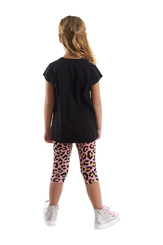 Denokids Mshb&g Leopar Ve Zebra Kız Çocuk Tunik Tayt Takım Çok Renkli
