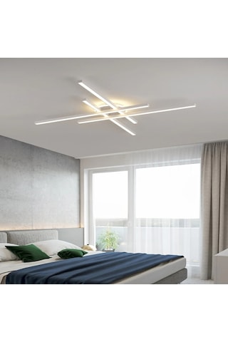 Beyaz Led Tavan Lambası 3000K Sarı Işık Avize Modern Aydınlatma